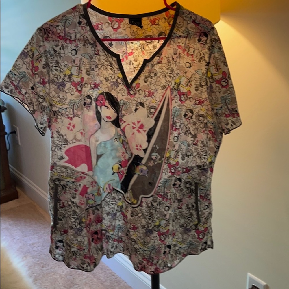 Nurse scrub top